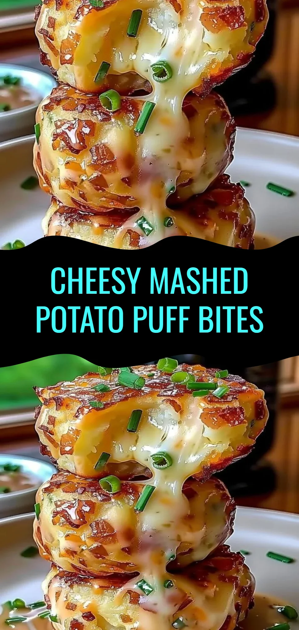 Cheesy Mashed Potato Puff Bites