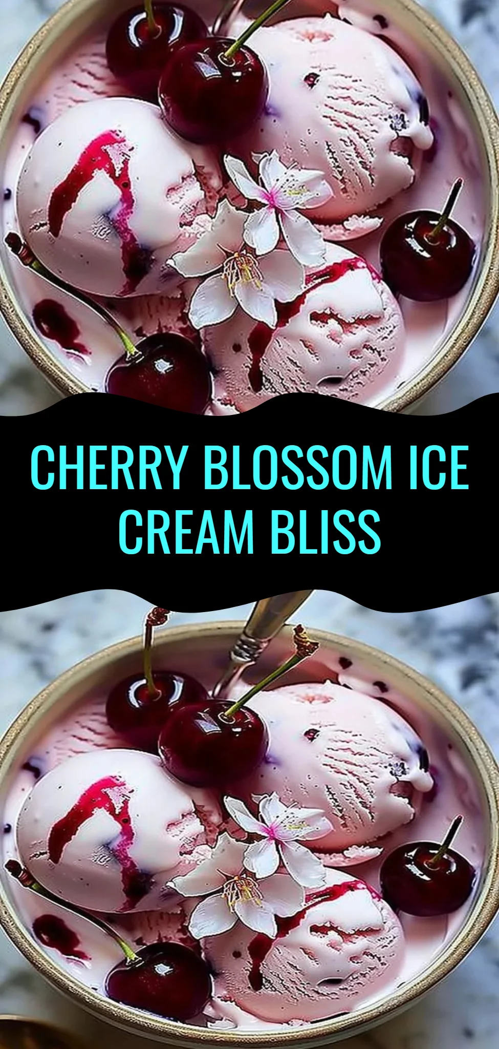Cherry Blossom Ice Cream Bliss