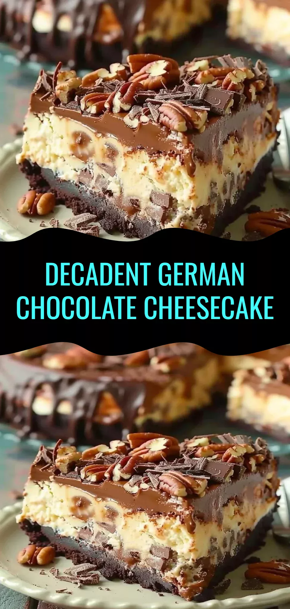 Decadent German Chocolate Cheesecake