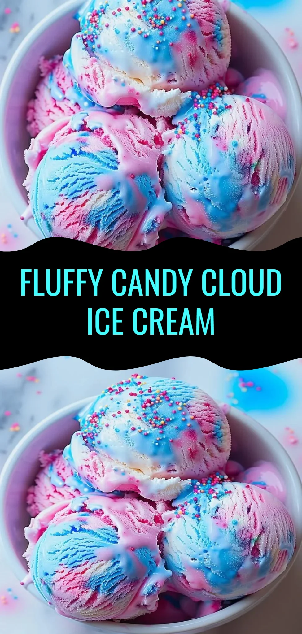 Fluffy Candy Cloud Ice Cream