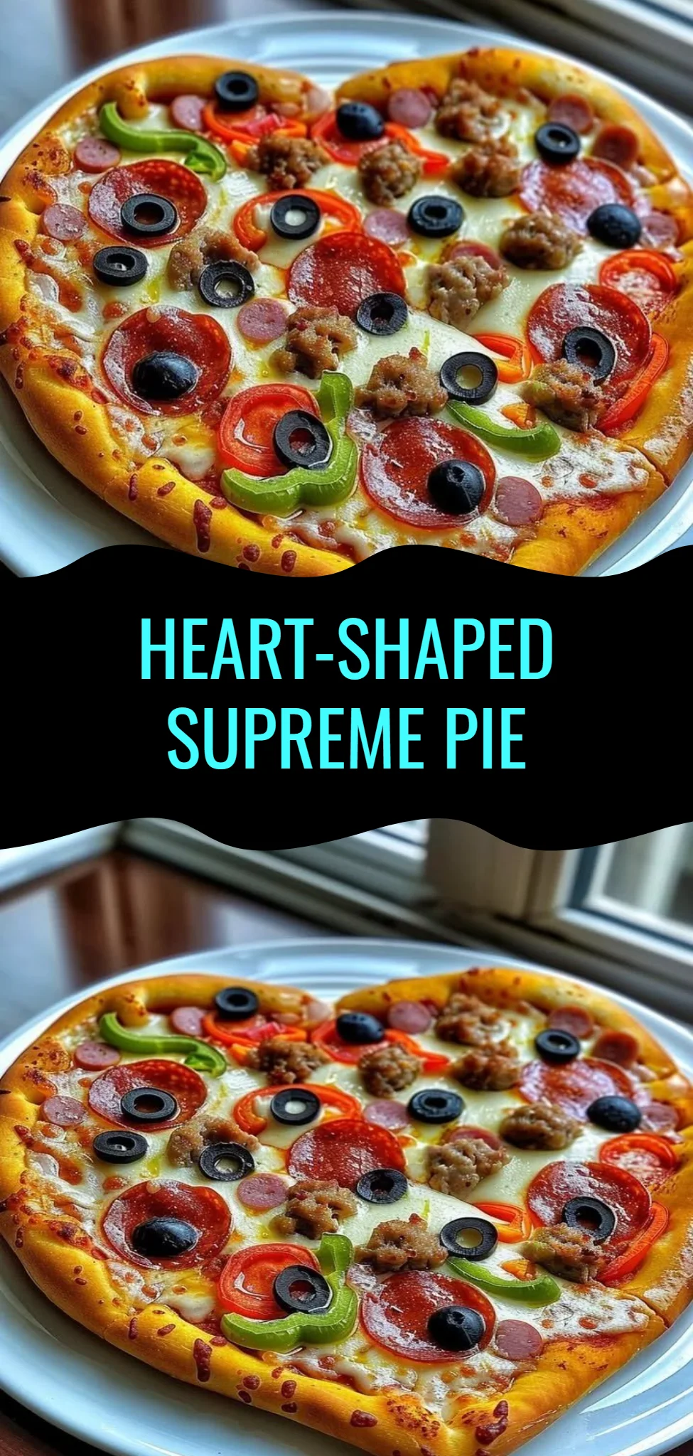 Heart-Shaped Supreme Pie