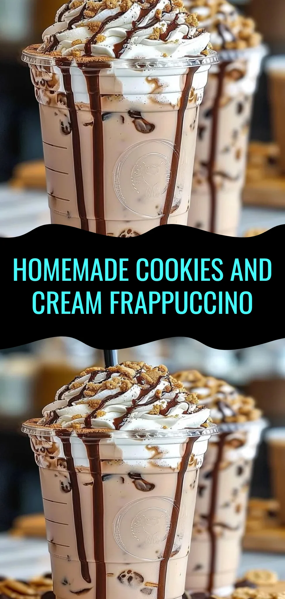 Homemade Cookies and Cream Frappuccino