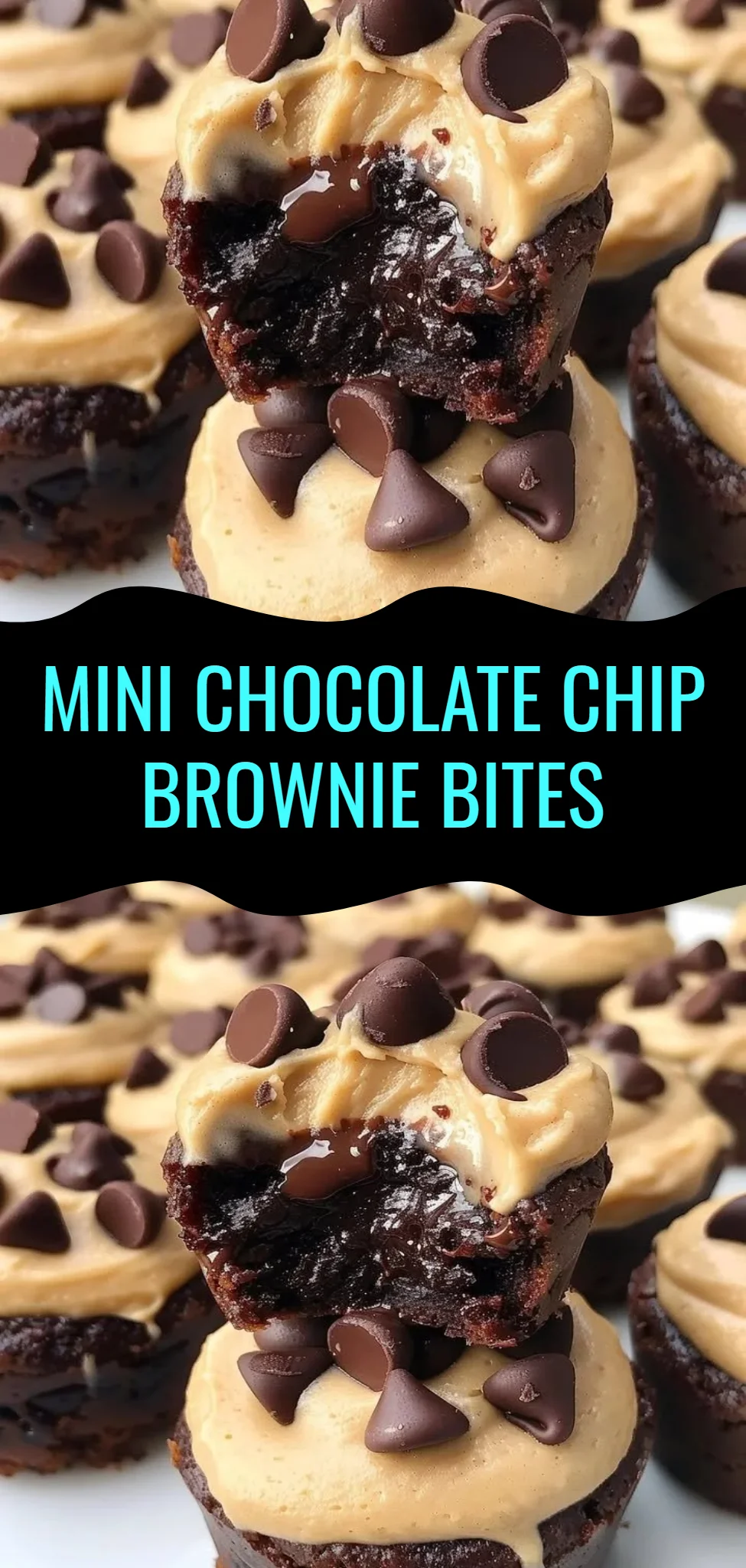 Mini Chocolate Chip Brownie Bites