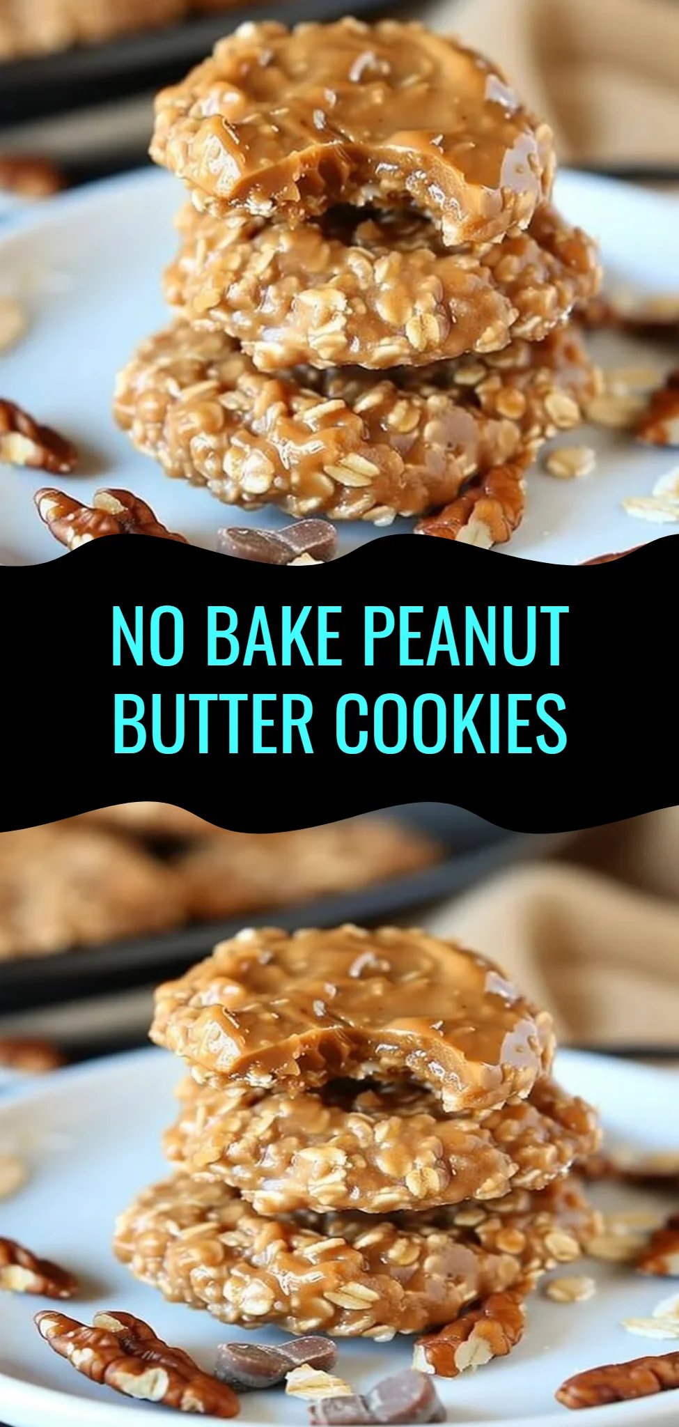 No Bake Peanut Butter Cookies