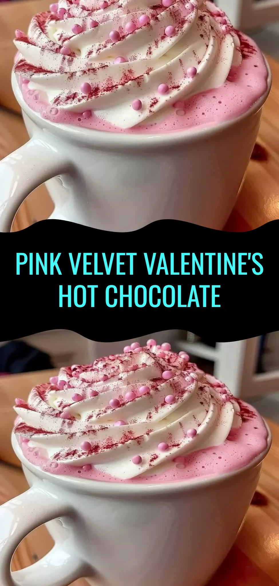 Pink Velvet Valentine's Hot Chocolate