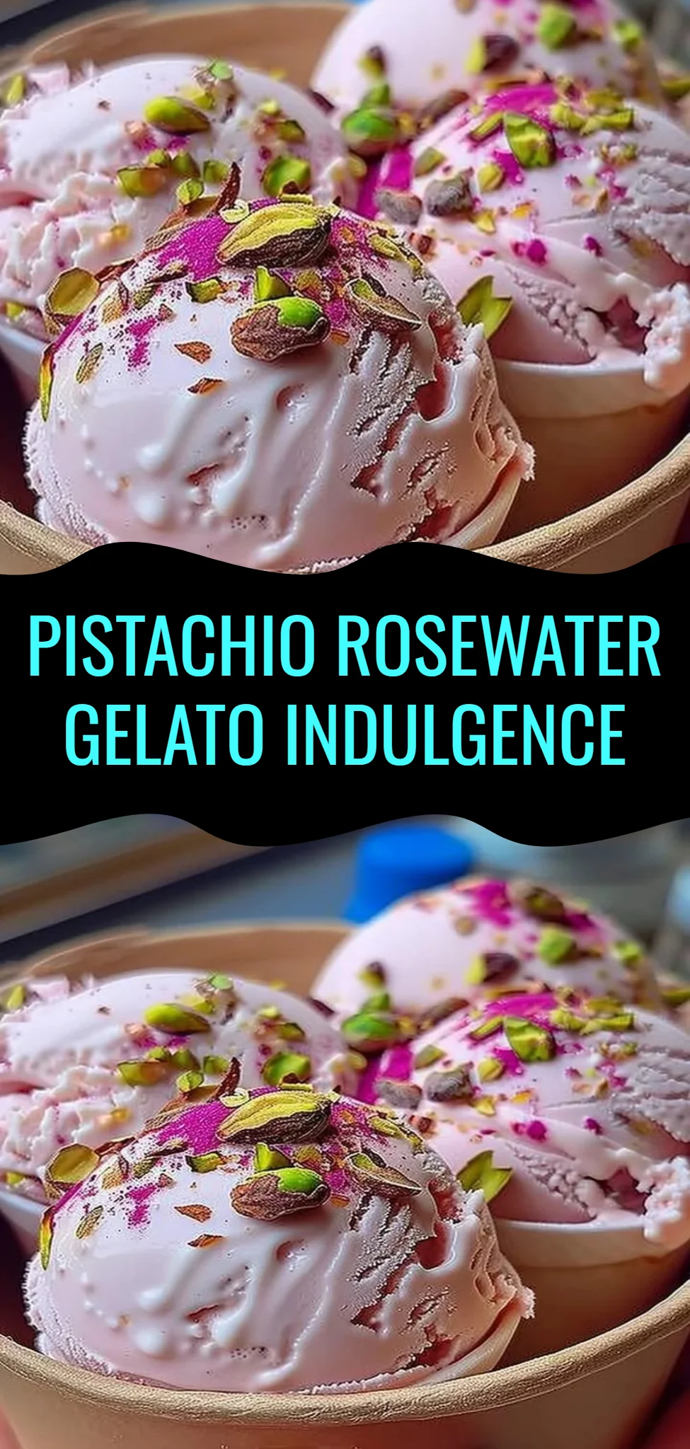 Pistachio Rosewater Gelato Indulgence