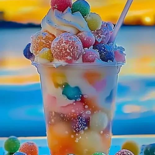 Vibrant Rainbow Dream Float for poolside fun and relaxation