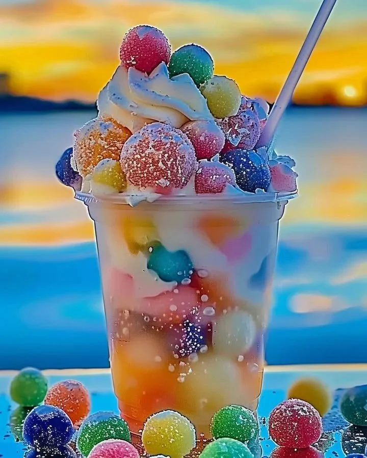 Vibrant Rainbow Dream Float for poolside fun and relaxation