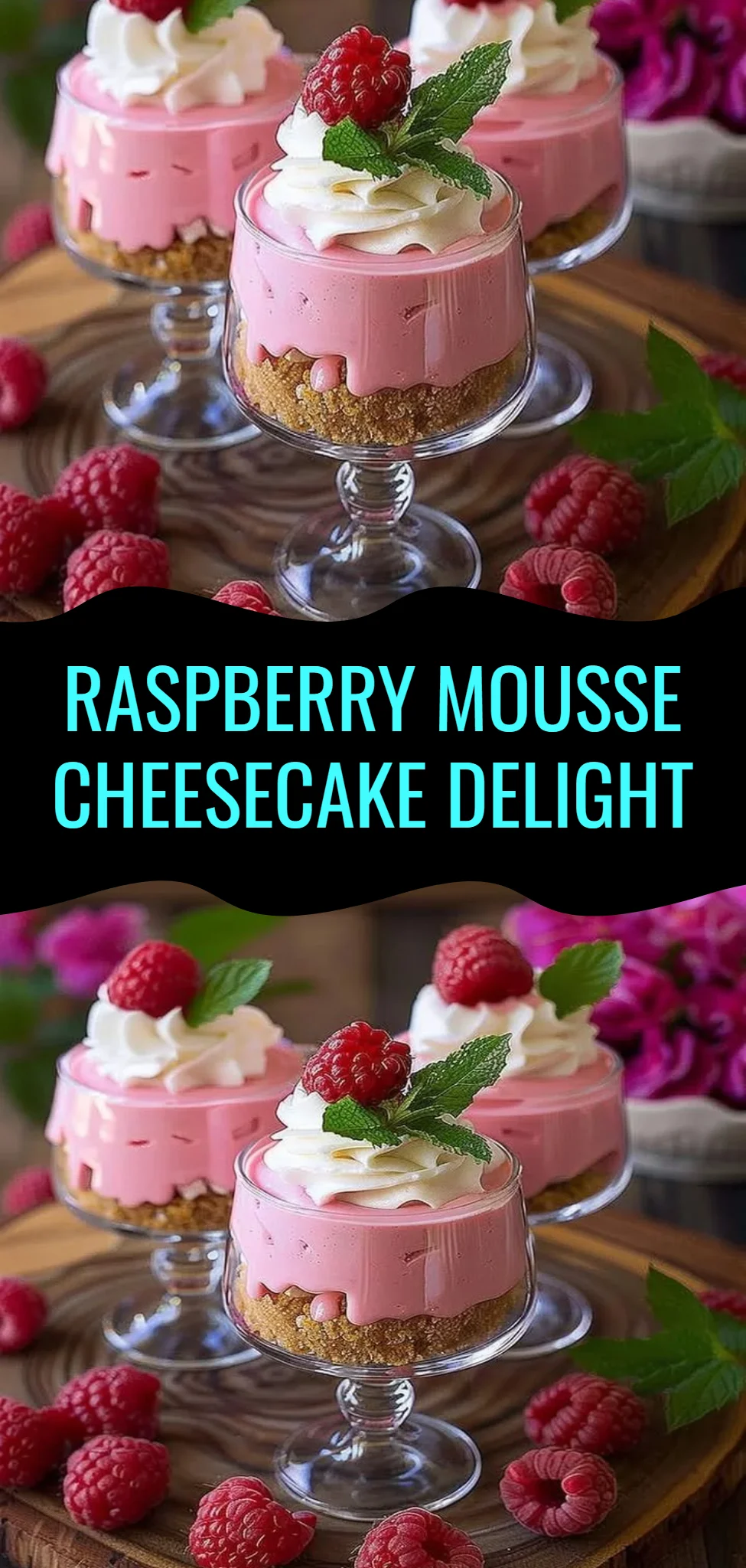 Raspberry Mousse Cheesecake Delight