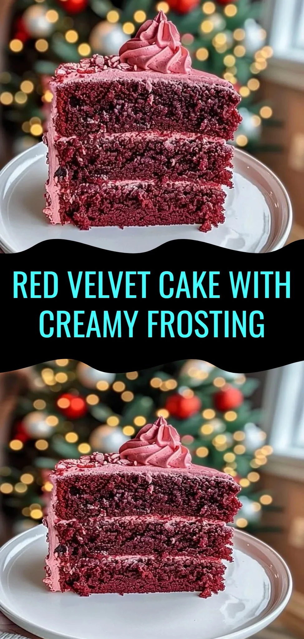 Red Velvet Cake with Creamy Frosting