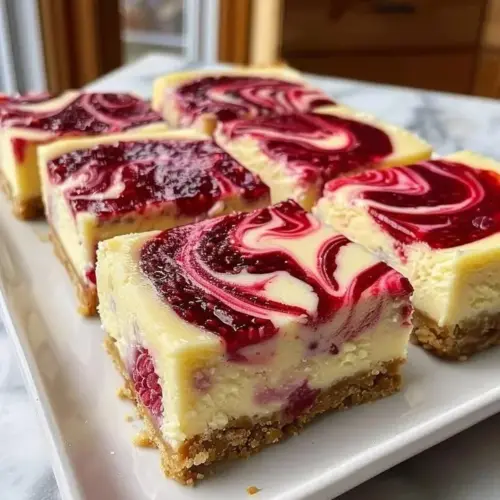 Delicious Valentine's Day no-bake cheesecake bars topped with heart-shaped sprinkles